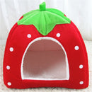 StrawCave™ | Casinha Dobrável de Inverno com Almofada Removível para Gatos e Cães
