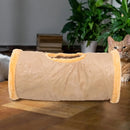 SnugTunnel™ | Túnel Dobrável de Pelúcia para Gatos e Cães — Brinca e Descansa