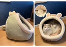 DreamCave™ | Cama Caverna Dobrável Removível com Estampa Cartoon para Pets
