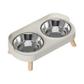 CervicalDuo™ | Conjunto Duplo de Tigelas em Aço Inox com Proteção Cervical para Pets