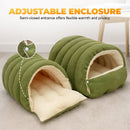 WarmCave™ | Cama Fechada de Pelúcia Térmica com Capa Removível para Gatos e Pets Pequenos