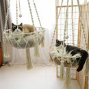 RopeSwing™ | Hammock Suspenso de Corda de Algodão Trançada para Gatos — Interior