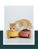 CeramSet™ | Conjunto Duplo de Tigelas de Cerâmica Autômontável para Gatos