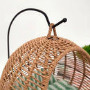 RoundHang™ | Hammock Redondo Semiaberto em Rattan para Gatos — Verão e Inverno