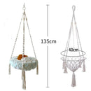 RopeSwing™ | Hammock Suspenso de Corda de Algodão Trançada para Gatos — Interior