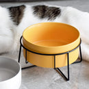 StandBowl™ | Conjunto Duplo de Tigelas de Cerâmica com Suporte para Gatos e Cães