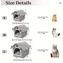 CaveSofa™ | Casinha Sofá Dobrável Removível e Lavável para Gatos e Cães — Conforto Total